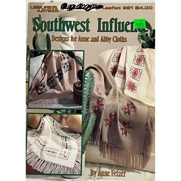 Leisure Arts Leaflets: Southwest Influence & Images Past Craft Patterns Set of 2 - Picture 3 of 4